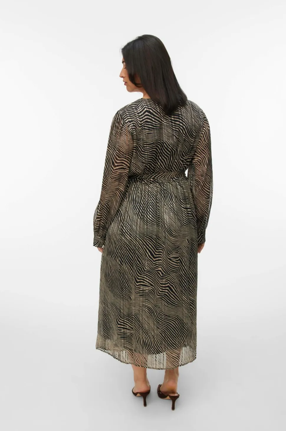 Vero Moda Curve Beklædning vmcGebra Gedna LS 7/8 Dress Wvn Btq
