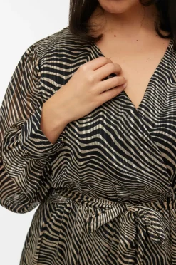 Vero Moda Curve Beklædning vmcGebra Gedna LS 7/8 Dress Wvn Btq