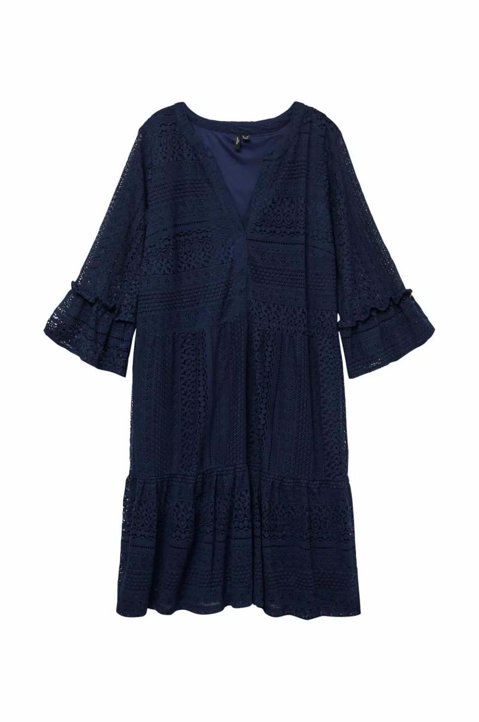 Vero Moda Curve Blondetunika vmHoney Lace 3/4 V-neck Tunic Wvn