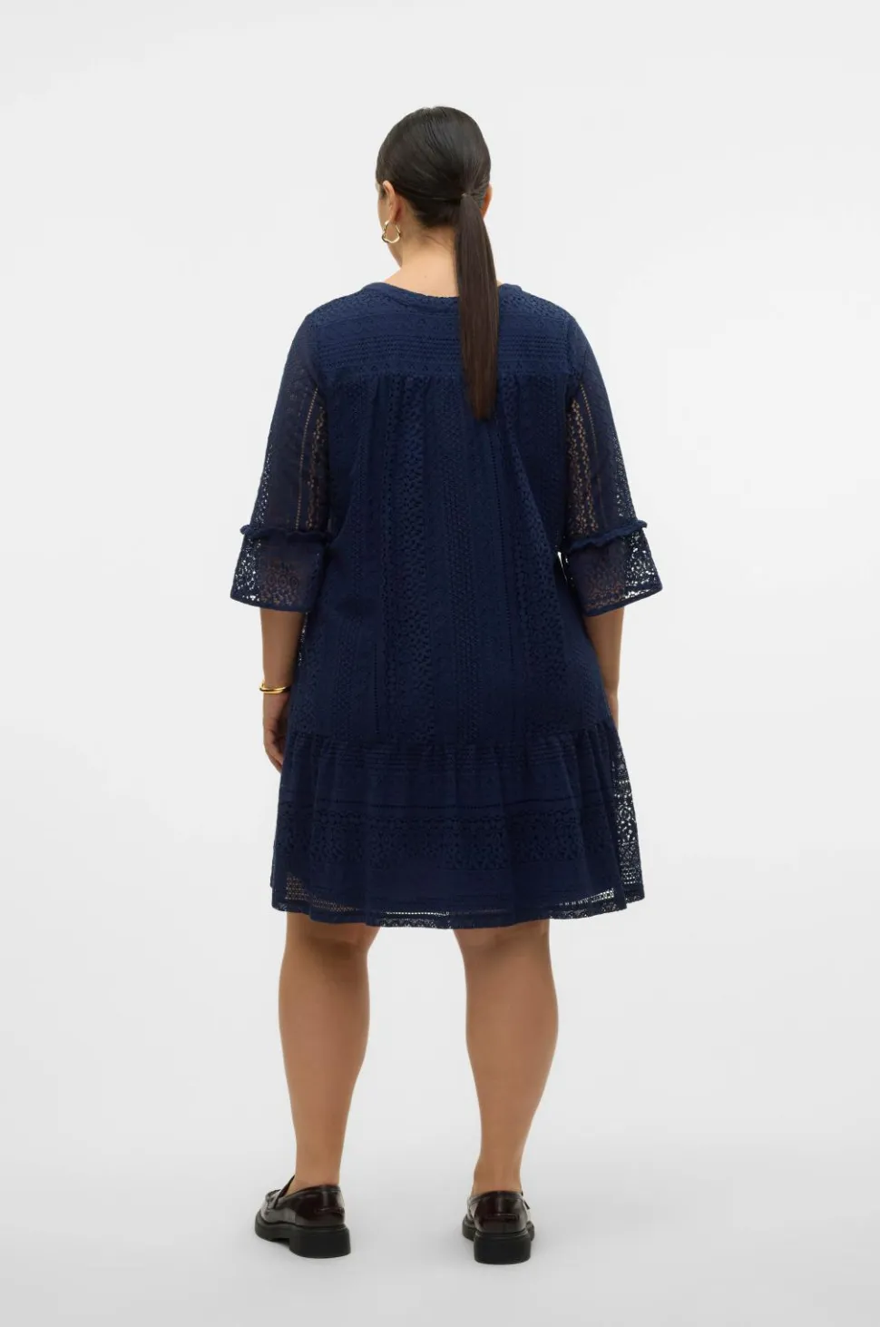 Vero Moda Curve Blondetunika vmHoney Lace 3/4 V-neck Tunic Wvn