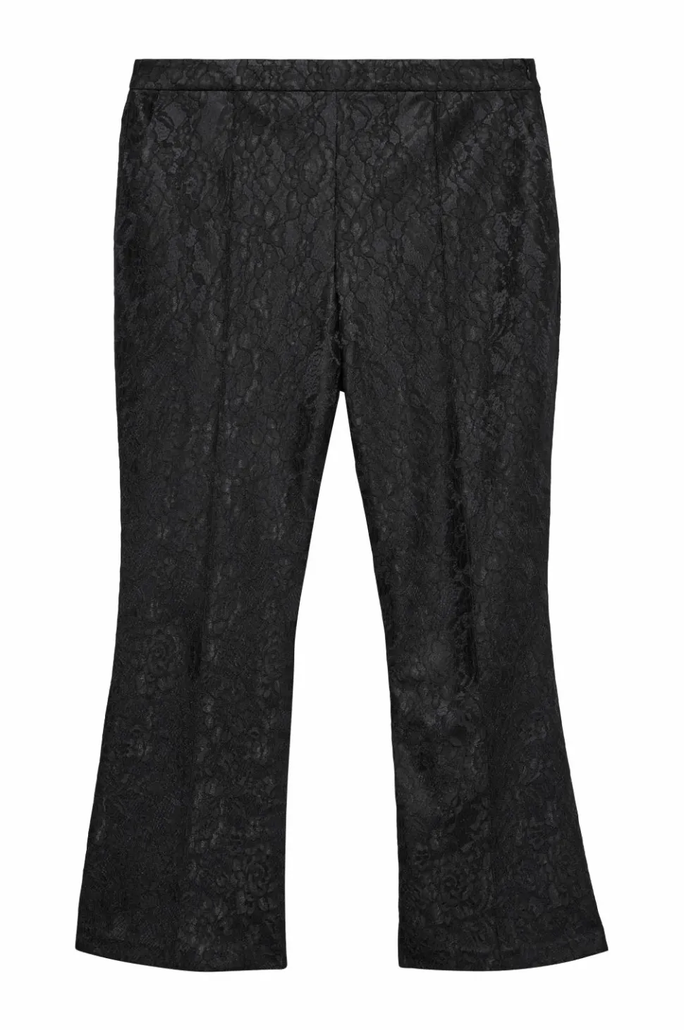 Vero Moda Curve Bukser vmcScarly MW Flared Lace Pant Cur