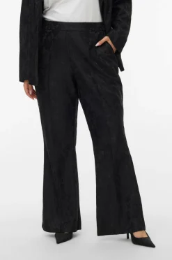 Vero Moda Curve Bukser vmcScarly MW Flared Lace Pant Cur