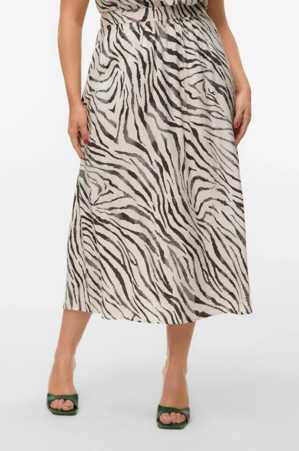 Vero Moda Curve Maxi nederdel vmcDora Desy MW Ankle Skirt