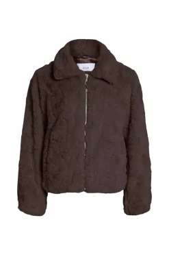 Vila Kunstpelsjakke viDorte L/S Jacket/pb