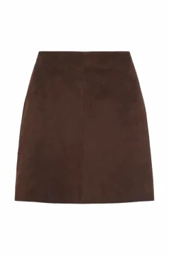 Vila Ruskindsnederdel viIda HW Short Suede Skirt