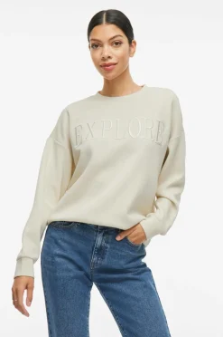 Vila Sweatshirt viReflect New Emb L/S Sweat Top