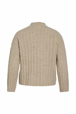 Vila Trøje viJaney Highneck L/S Rib Knit Top