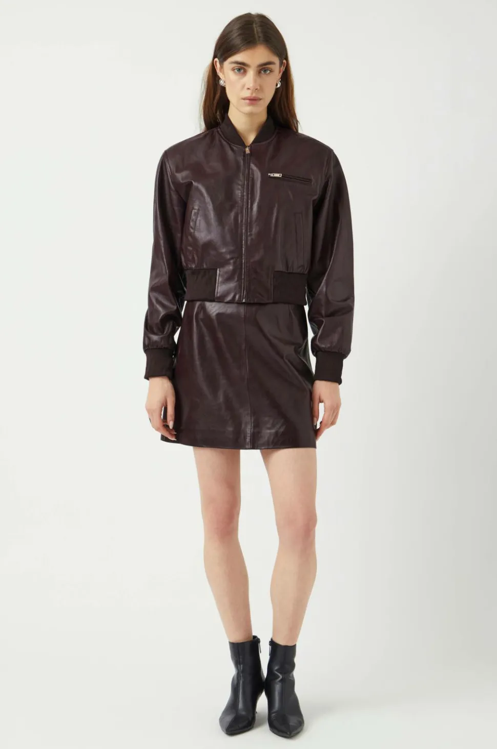 YAS Læderjakke yasKala LS Short