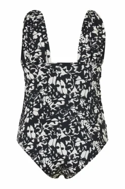 Zizzi Badedragt Skipa, Wrinkled, Aop