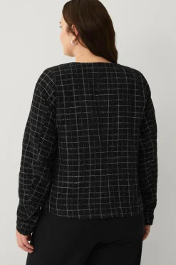 Zizzi Blazer mMonia L/S Buclé Blazer