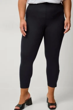 Zizzi Leggings Leggings 3/4 Button