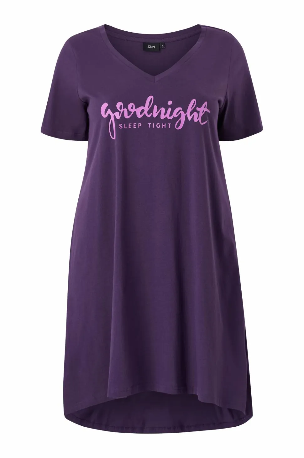 Zizzi Natkjole mAlba S/S Blk Dress
