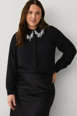 Zizzi Skjorte eLina L/S