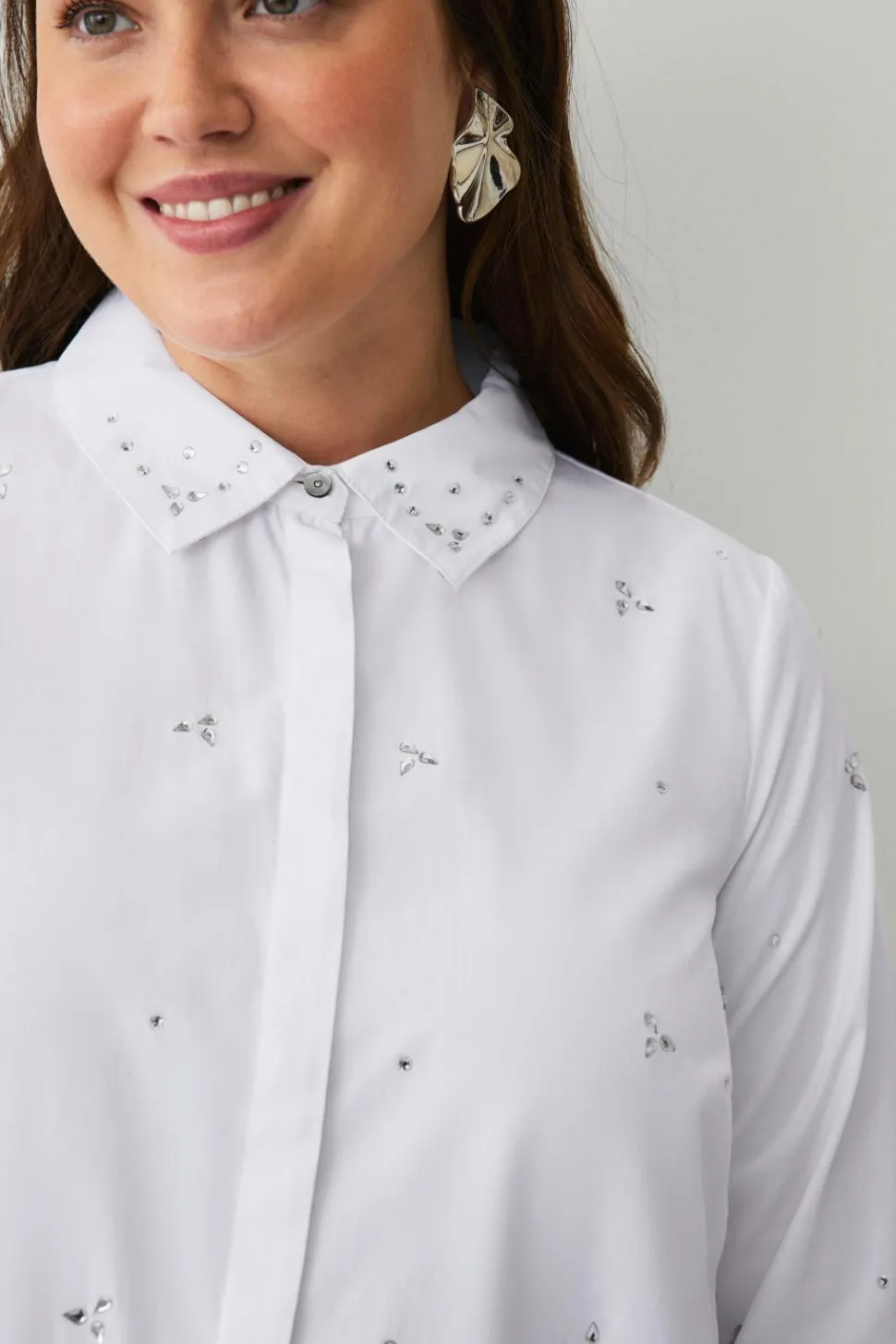 Zizzi Skjorte mJenna L/S Shirt