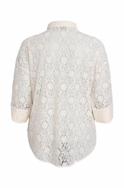 Zizzi Skjorte mWare, ¾ Lace