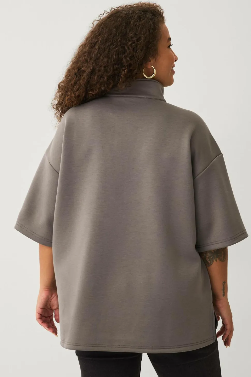 Zizzi Sweatshirt caKatalina 1/2 Zip