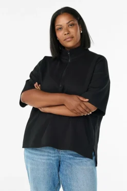 Zizzi Sweatshirt caKatalina 1/2 Zip