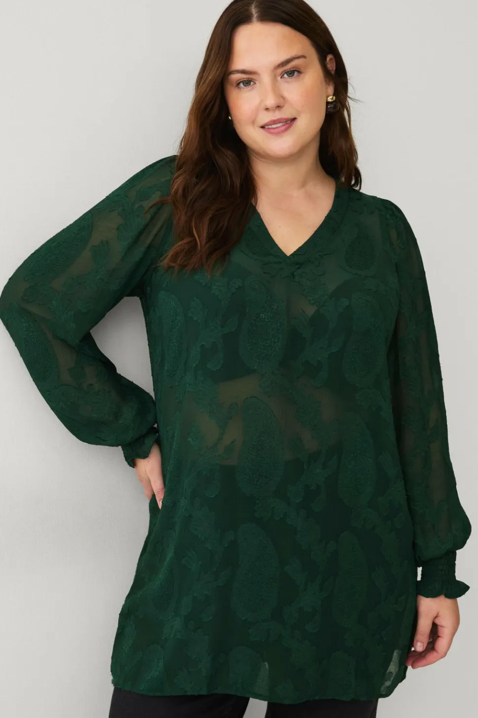 Zizzi Tunika mBaka L/S Tunic